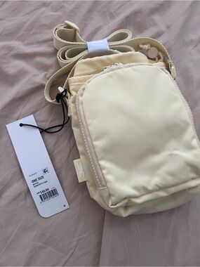 Cream Compact Crossbody Bag - Women